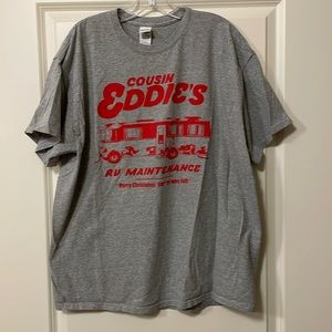 Vacation Movie T-Shirt, Cousin Eddie, gray size XL